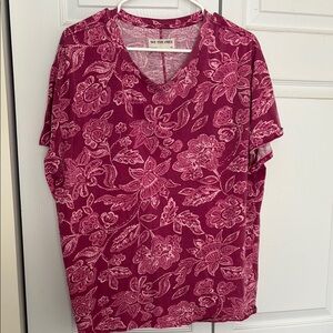 Free People Pink Floral Women's Top